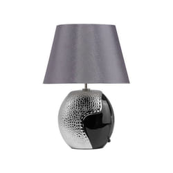 Lampe de chevet moderne noire et argentée ARGUN