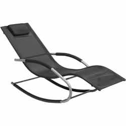 Bain de soleil à bascule . Distinguée par son design dynamique contemporain, cette chaise longue sera le point de mire de tou ...
