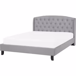 Lit deux places chic. Ce lit confortable est une pièce maîtresse parfaite pour votre chambre à coucher. Il s'intègre parfaite ...
