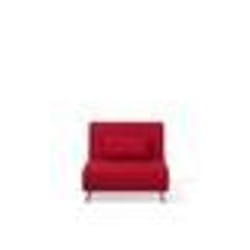 Canapé-lit rouge BELIANI FARRIS - Style scandinave-moderne - Couchage quotidien - Déhoussable