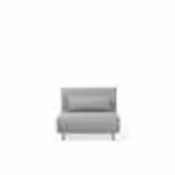 Canapé convertible en tissu gris clair - BELIANI - SETTEN - 1 place - Réversible - Quotidien