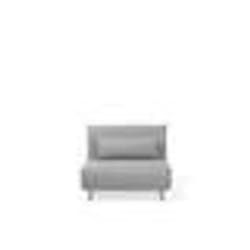 Canapé convertible en tissu gris clair - BELIANI - SETTEN - 1 place - Réversible - Quotidien