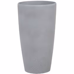 Cache pot en forme ronde. Le cache-pot en forme de vase s’intégrera aussi bien à l’intérieur qu’à l’extérieur. Au fond se tro ...