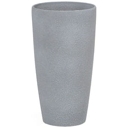 Beliani - Cache-Pot 42 cm en Pierre Grise Fibre de Verre pour Jardin Patio Petite Taille Abdera