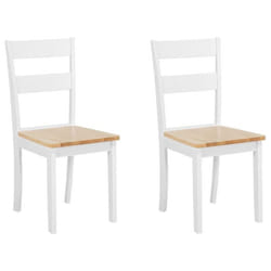 Ensemble de 2 chaises de salle à manger blanches GEORGIA