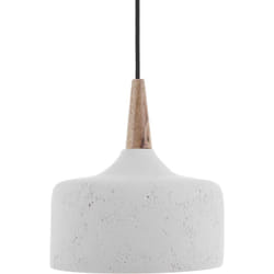 Beliani - Lampe Suspension Luminaire Scandinave Blanc Effet Béton E27 60W Design Tendance pour Salon ou Salle à Manger Nordique et Minimaliste