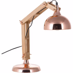 Lampe de bureau moderne avec cadre en bois. Cette superbe lampe à poser au design intemporel s'intégrera parfaitement à un in ...