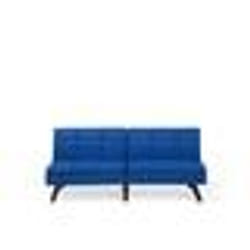 Beliani - Canapé convertible en tissu bleu de cobalt RONNE
