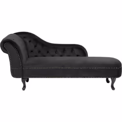 Méridienne en velours au design glamour. Cette méridienne vous offrira non seulement un large espace de détente mais apporter ...