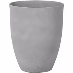 Cache pot gris en pierre de forme évasée. Jardinière grise multifonctionnelle qui convient aussi bien à la maison qu'à l'exté ...