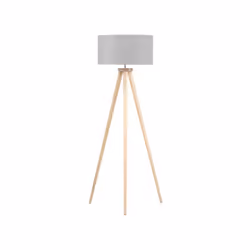 Lampadaire gris à trépied NITRA