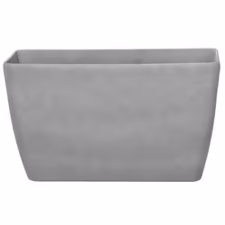 Cache-pot rectangulaire en pierre grise - BELIANI - Baris - Avec réserve deau - Percé - Forme moderne