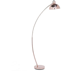 Lampadaire en Métal Cuivré avec Abat-jour Flexible E27 Max 60W pour Salon Chambre ou Coin Lecture au Design Minimaliste ou Scandinave Beliani