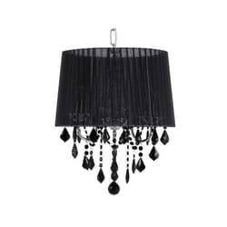 Beliani - Lustre avec abat-jour noir EVANS