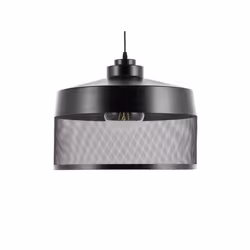 Beliani - Lampe suspension en métal noir CARDENER
