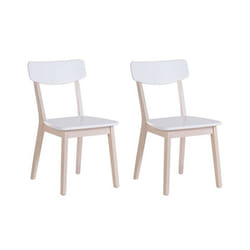 Lot de 2 chaises blanches SANTOS