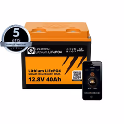 Batterie LifePo4 haute performance de 3000 cycles pour une utilisation en 12V (seule ou en parallele) à 90% de DoD (profondeu ...