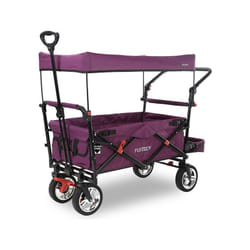 Chariot de transport pliable Fuxtec Smart Cruiser - transport charge 75 kg - Pourpre