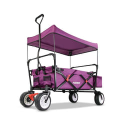 Chariot de jardin pliable Fuxtec Wild Cruiser - transport charge 75 kg - Pourpre