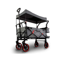 Chariot de jardin pliable Fuxtec Premium Cruiser - transport charge 75 kg - Gris
