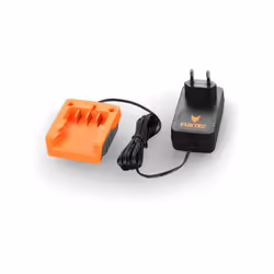 Chargeur standard 1A 20V FX-E1LG1A &ndash le chargeur pour tous les outils 20V de FUXTEC ! Le courant de charge est d' enviro ...