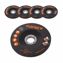 5 disques meules à ébarber pour meuleuse - FUXTEC  E1WS20 - 115x6x22mm