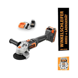 Meuleuse d'angle sans fil 20V Fuxtec FX-E1WS20 - set avec batterie 2Ah et chargeur 1A