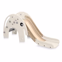 Toboggan pour enfants - Baby Vivo - Éléphant - env. 163x42x75cm - Aire de jeux Jeu dExtérieur et à l’Intérieur en Café/Marron