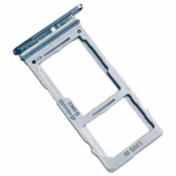 Samsung Galaxy S10 (SM-G973F) Tiroir Carte Dual SIM et Support Micro-SD Original Blanc Prisme