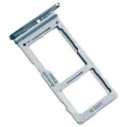 Samsung Galaxy S10 (SM-G973F) Tiroir Carte Dual SIM et Support Micro-SD Original Blanc Prisme
