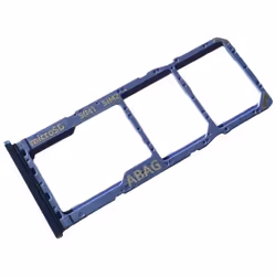 Tiroir Carte Dual SIM et Support Micro-SD pour Samsung Galaxy A21s Piece de Remplacement Original Bleu