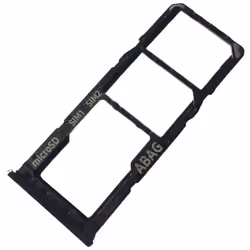 Tiroir Carte Dual SIM et Support Micro-SD pour Samsung Galaxy A21s Piece de Remplacement Original Noir