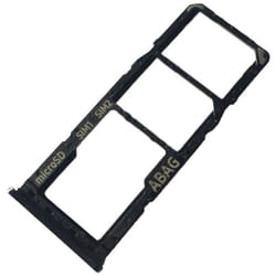 Tiroir Carte Dual SIM et Support Micro-SD pour Samsung Galaxy A21s Piece de Remplacement Original Noir