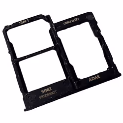 Tiroir Carte Dual SIM et Support micro-SD pour Samsung Galaxy A41 Piece de Remplacement Original Noir