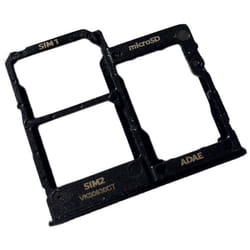 Tiroir Carte Dual SIM et Support micro-SD pour Samsung Galaxy A41 Piece de Remplacement Original Noir