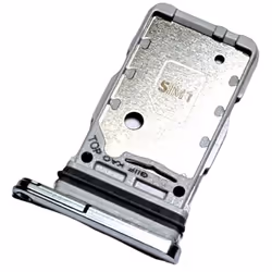 Tiroir Carte Dual SIM pour Samsung Galaxy S21 Ultra 5G Piece de Remplacement Original Argenté