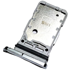 Tiroir Carte Dual SIM pour Samsung Galaxy S21 Ultra 5G Piece de Remplacement Original Argenté