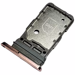 Tiroir Carte Dual SIM pour Samsung Galaxy S21 5G (SM-G991B SM-G991B-DS) Piece de Remplacement Original Rose