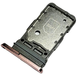 Tiroir Carte Dual SIM pour Samsung Galaxy S21 5G (SM-G991B SM-G991B-DS) Piece de Remplacement Original Rose