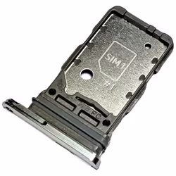 Tiroir Carte Dual SIM pour Samsung Galaxy S21 5G (G991B G991B-DS) Piece de Remplacement Original Blanc