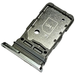 Tiroir Carte Dual SIM pour Samsung Galaxy S21 5G (G991B G991B-DS) Piece de Remplacement Original Blanc