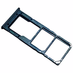 Tiroir Carte Dual SIM et Support micro-SD pour Samsung Galaxy A12 Piece de Remplacement Original Bleu