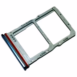 Tiroir Carte SIM et Support Nano Mémoire pour Huawei P40 Lite 5G Piece de Remplacement Original Argenté