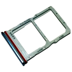 Tiroir Carte SIM et Support Nano Mémoire pour Huawei P40 Lite 5G Piece de Remplacement Original Argenté