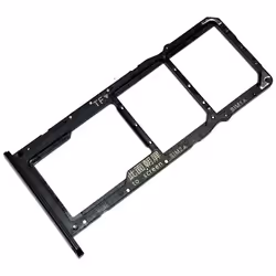 Tiroir Carte Dual SIM et Support Micro-SD pour Huawei Y6p Piece de Remplacement Original Minuit Noir