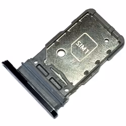 Tiroir Carte Dual SIM pour Samsung Galaxy S21+ 5G (G996B G996B-DS) Piece de Remplacement Original Noir