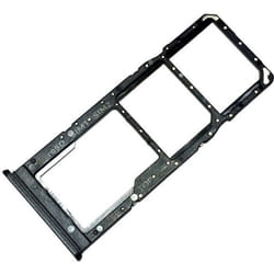 Tiroir Carte Dual SIM et Support micro-SD pour Samsung Galaxy A12 Piece de Remplacement Original Noir