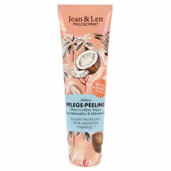 Jean &amp; Len Pflege-Peeling Kokos/Sandelholz, Gommage corporel, Femmes, Tous types de peau, Anti-âge, Hydratant, Nourrissan ...