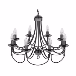 Lustre noir TEESTA