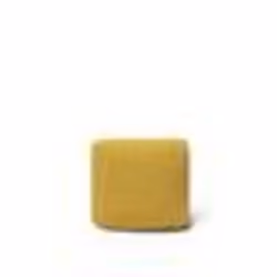 Pouf en coton jaune 50 cm CONRAD - BELIANI - Contemporain - Design - Multifonctionnel